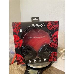 Ed Hardy Wireless Headphones  Black Bluetooth